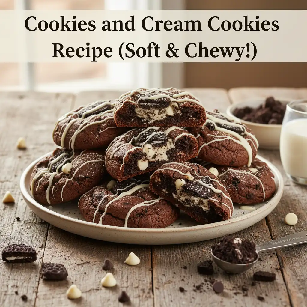 cookies and cream cookies recipe featured
