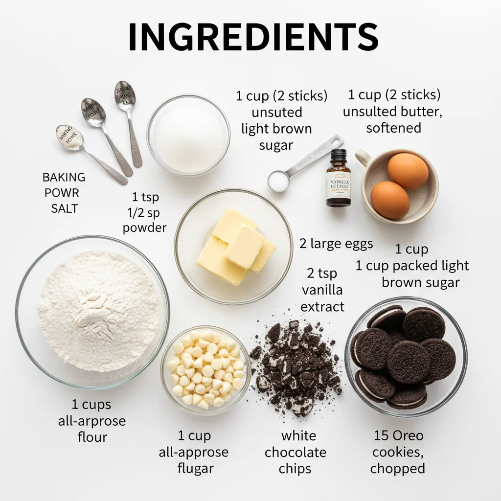 cookies and cream cookies recipe ingredients