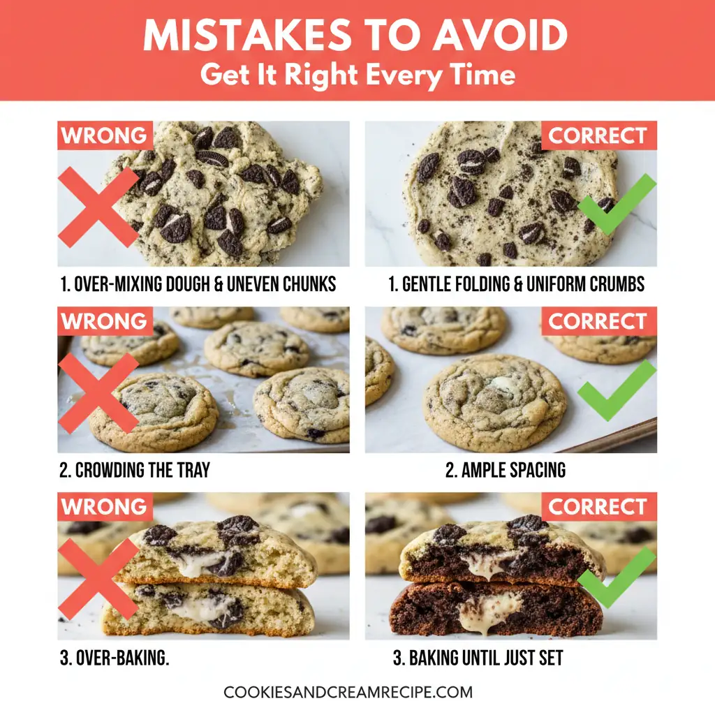 cookies and cream cookies recipe common mistakes