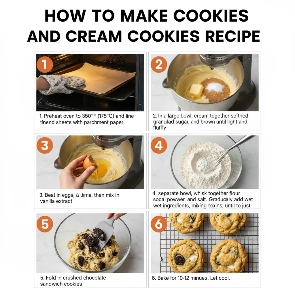 How to make cookies and cream cookies recipe