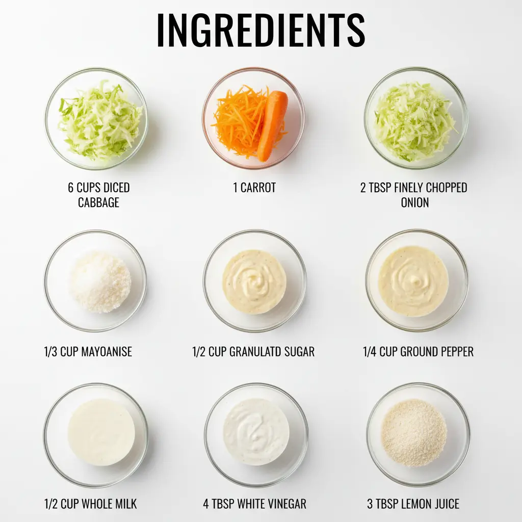 copycat KFC coleslaw recipe ingredients