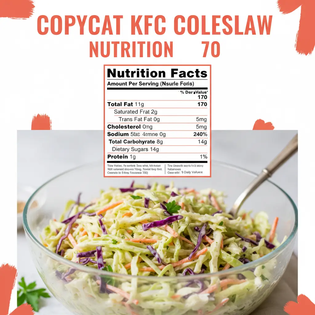 copycat KFC coleslaw recipe nutritional information