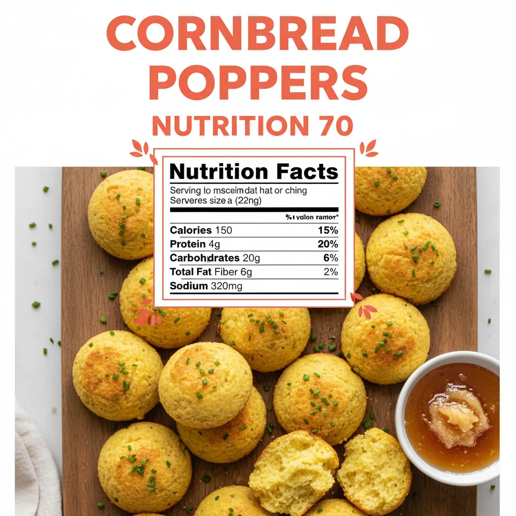 cornbread poppers recipe nutritional information
