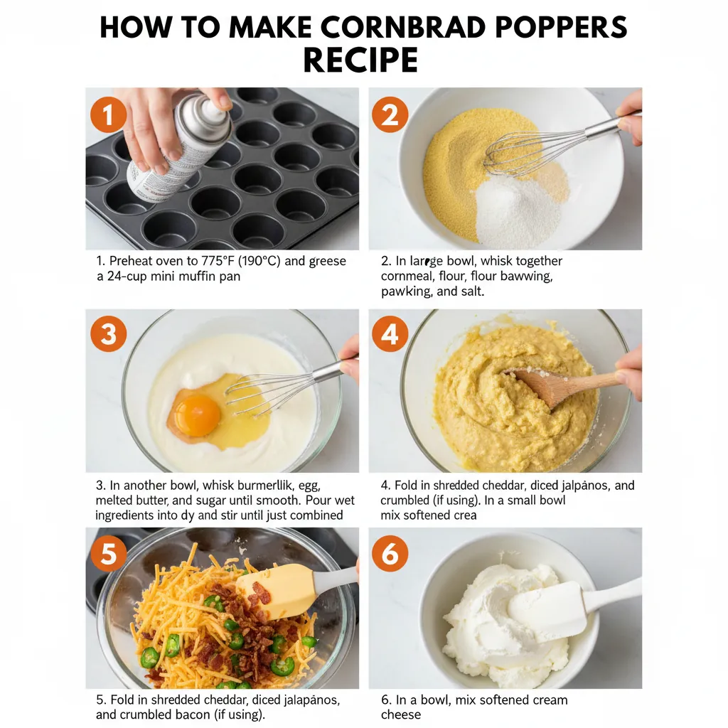 How to make cornbread poppers recipe