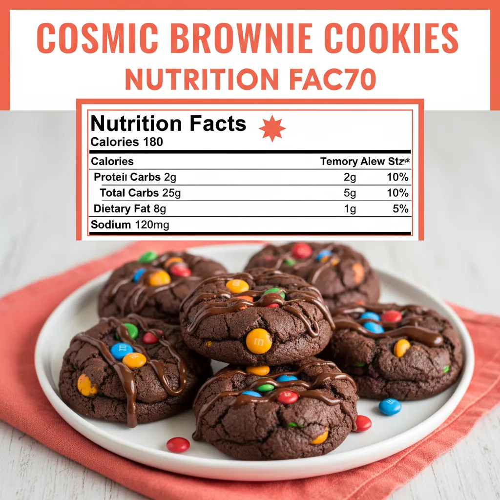 cosmic brownie cookies nutritional information