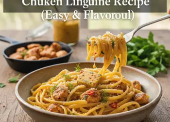 cowboy butter chicken linguine recipe featured
