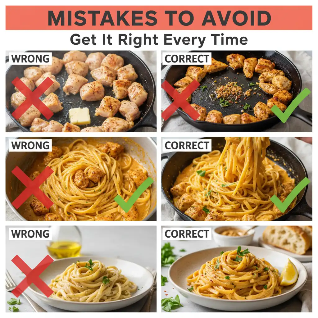 cowboy butter chicken linguine recipe common mistakes