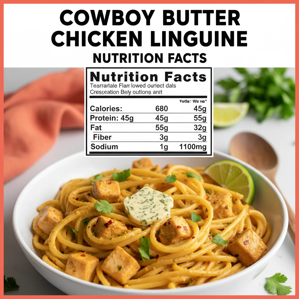 cowboy butter chicken linguine recipe nutritional information