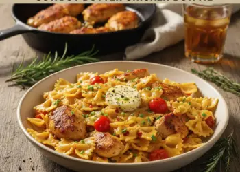 cowboy butter chicken pasta recipe featured