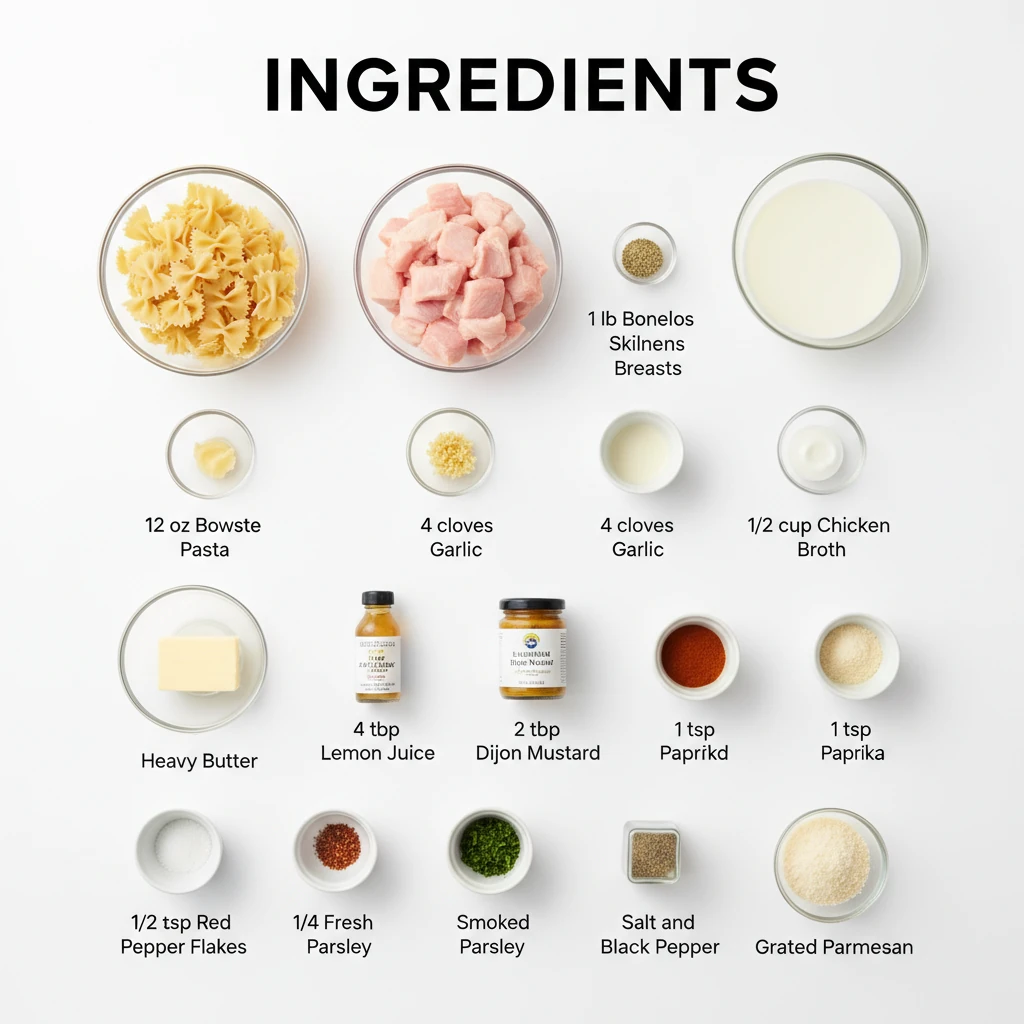 cowboy butter chicken pasta recipe ingredients