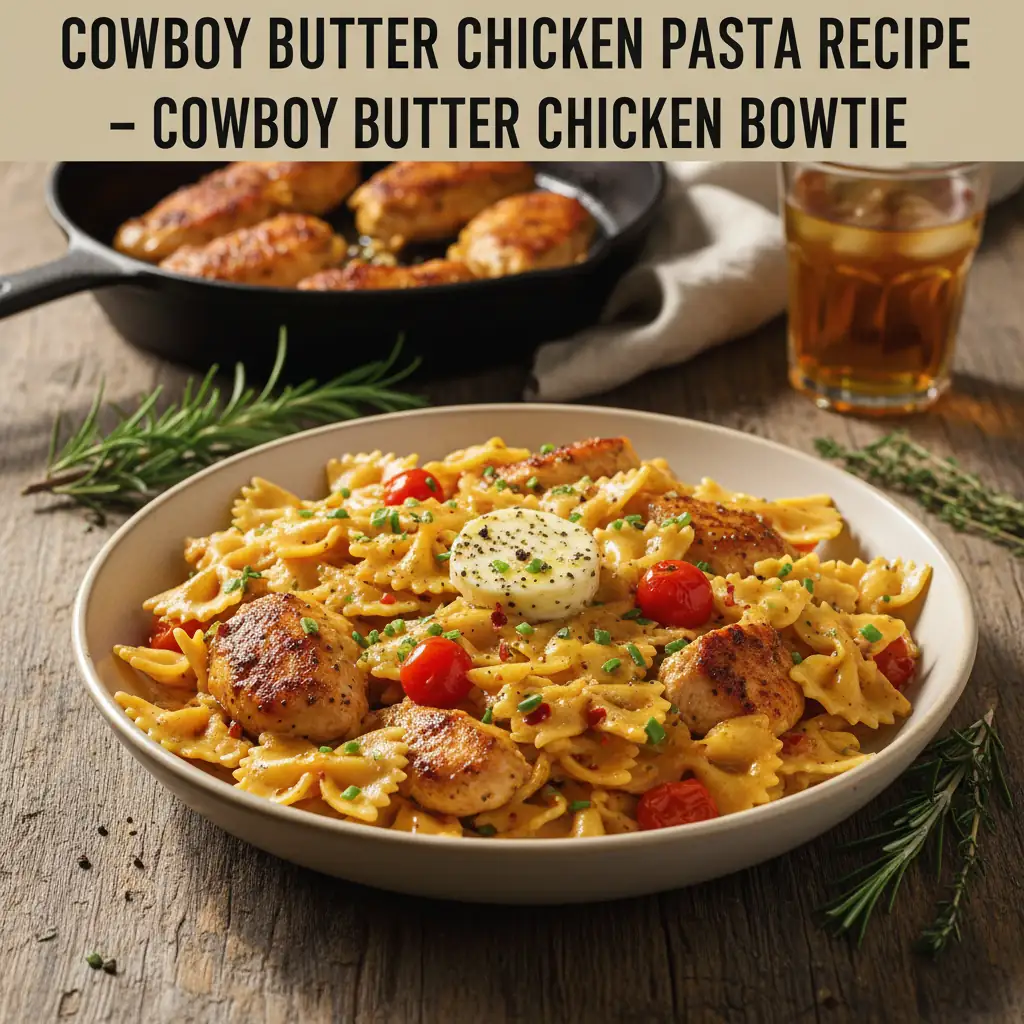 cowboy butter chicken pasta recipe recipeCard1