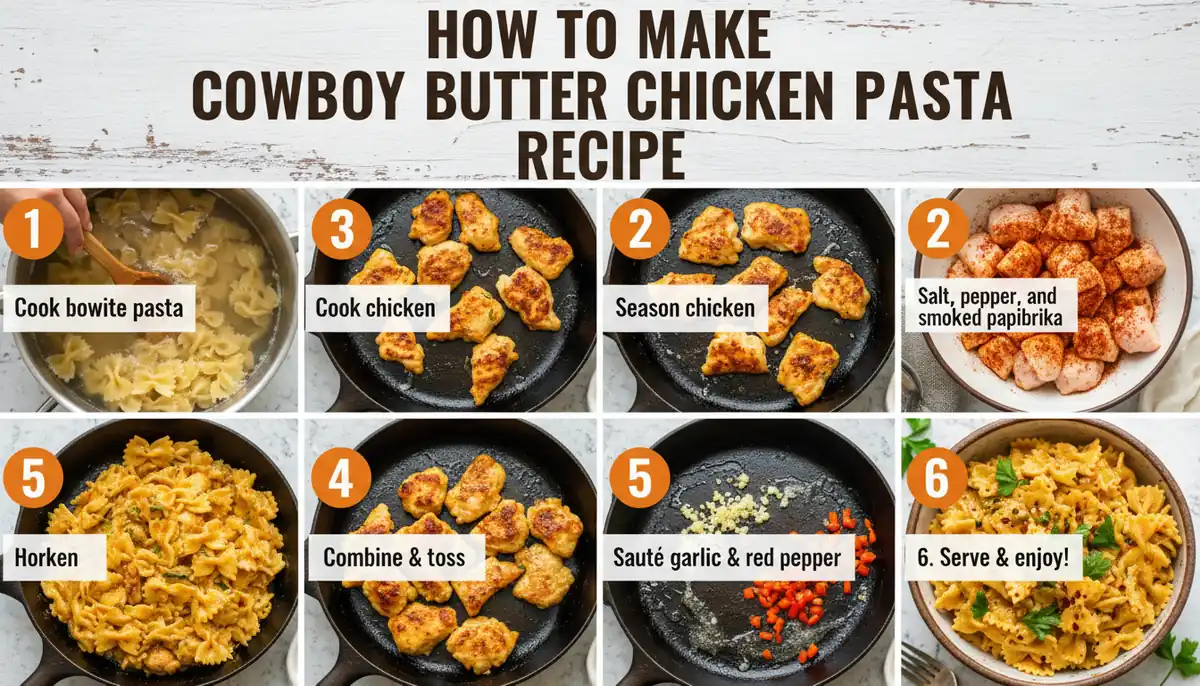 How to make cowboy butter chicken pasta recipe