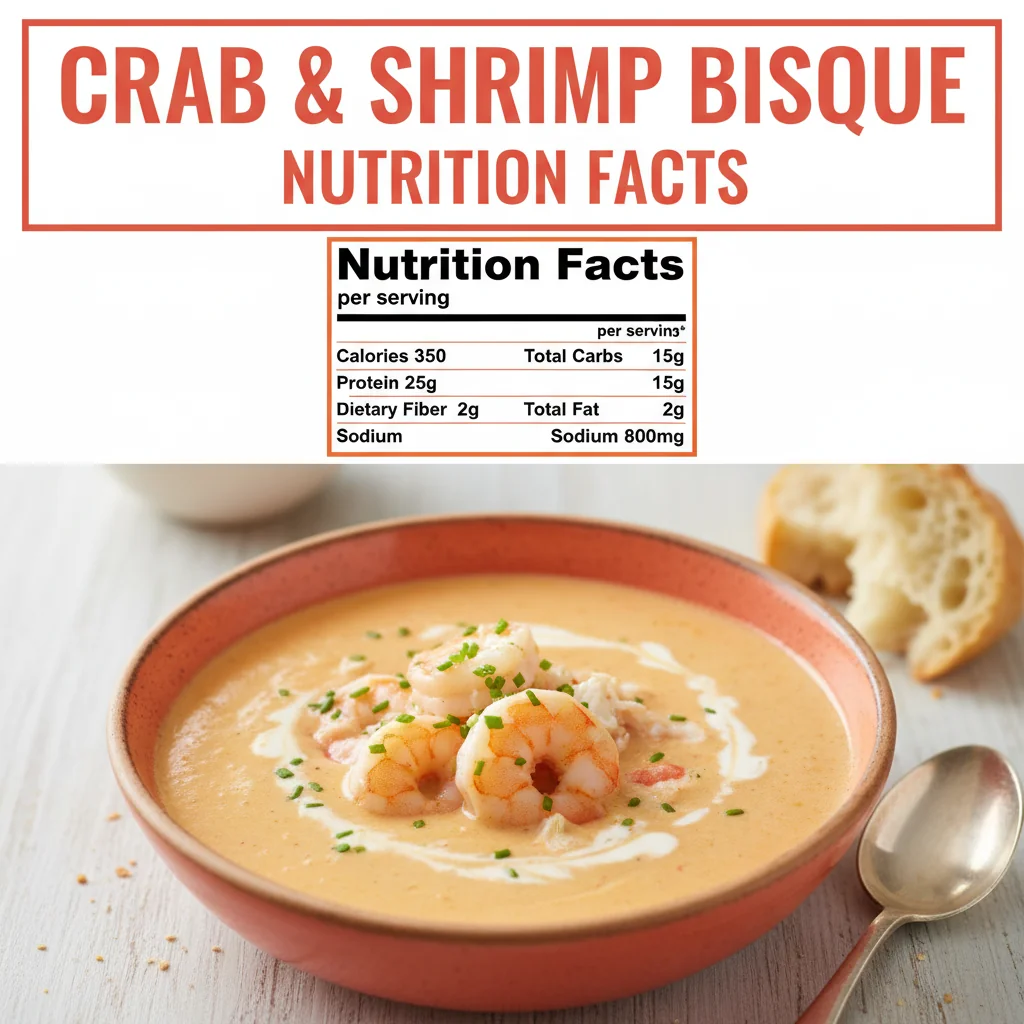 crab and shrimp bisque recipe nutritional information