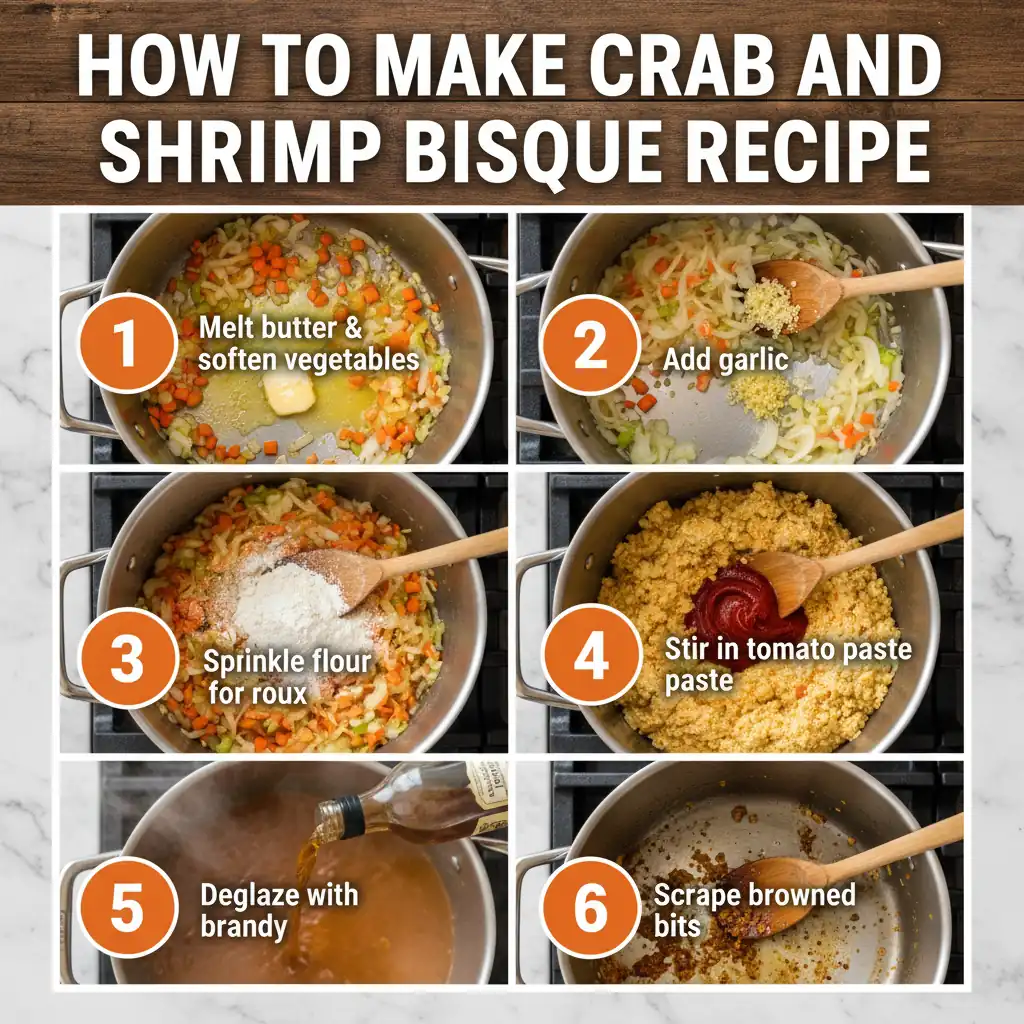 How to make crab and shrimp bisque recipe