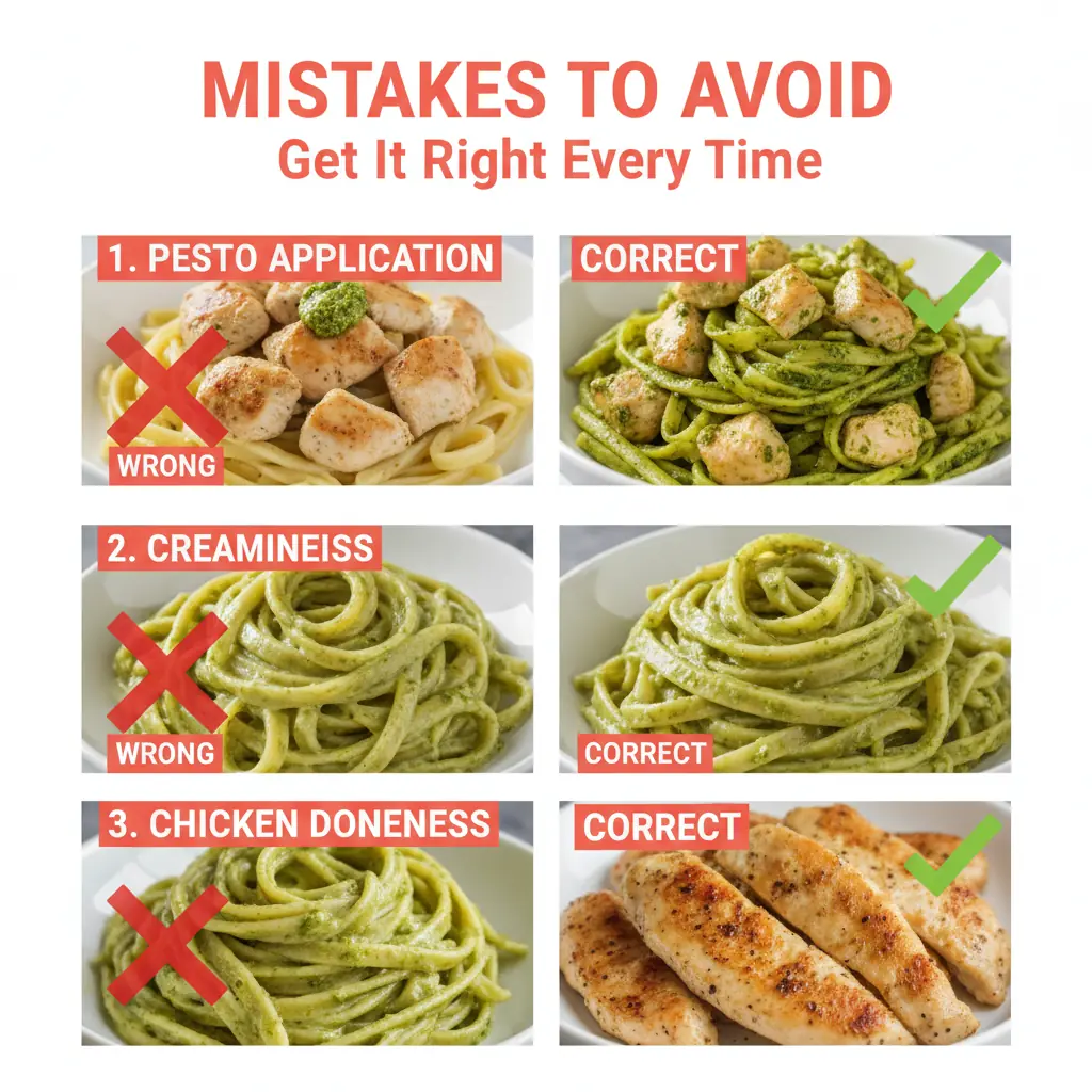 creamy pesto chicken pasta recipe common mistakes