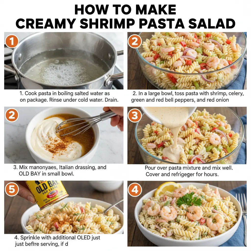 How to make creamy shrimp pasta salad