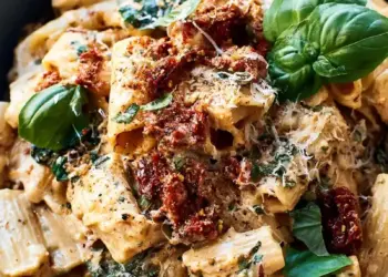 creamy sundried tomato pasta recipe featured