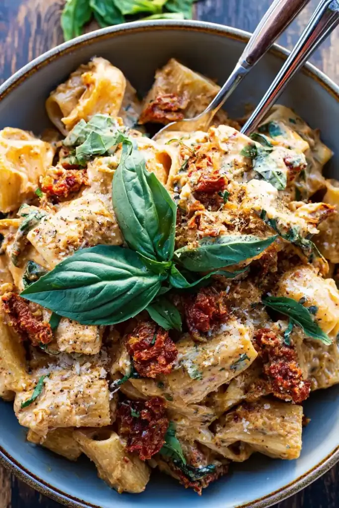 creamy sundried tomato pasta recipe recipeCard1