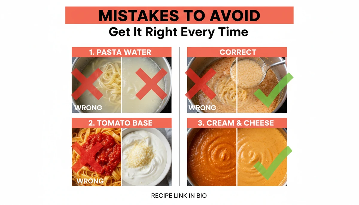 creamy tomato pasta recipe common mistakes