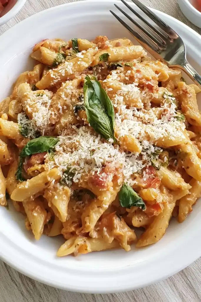 creamy tomato pasta recipe recipeCard1