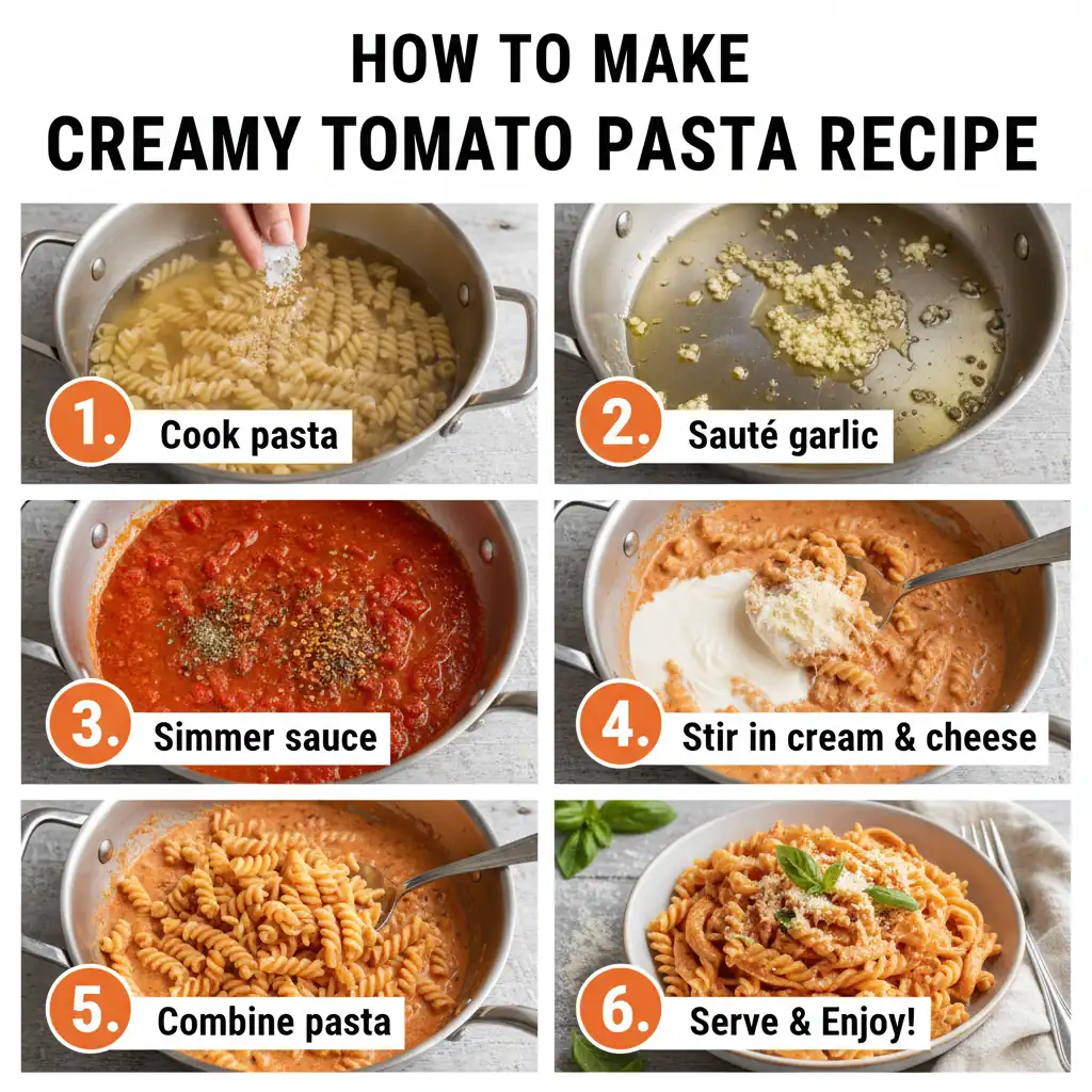 How to make creamy tomato pasta recipe