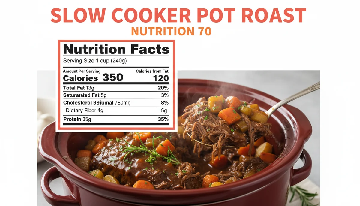 crockpot pot roast recipe nutritional information
