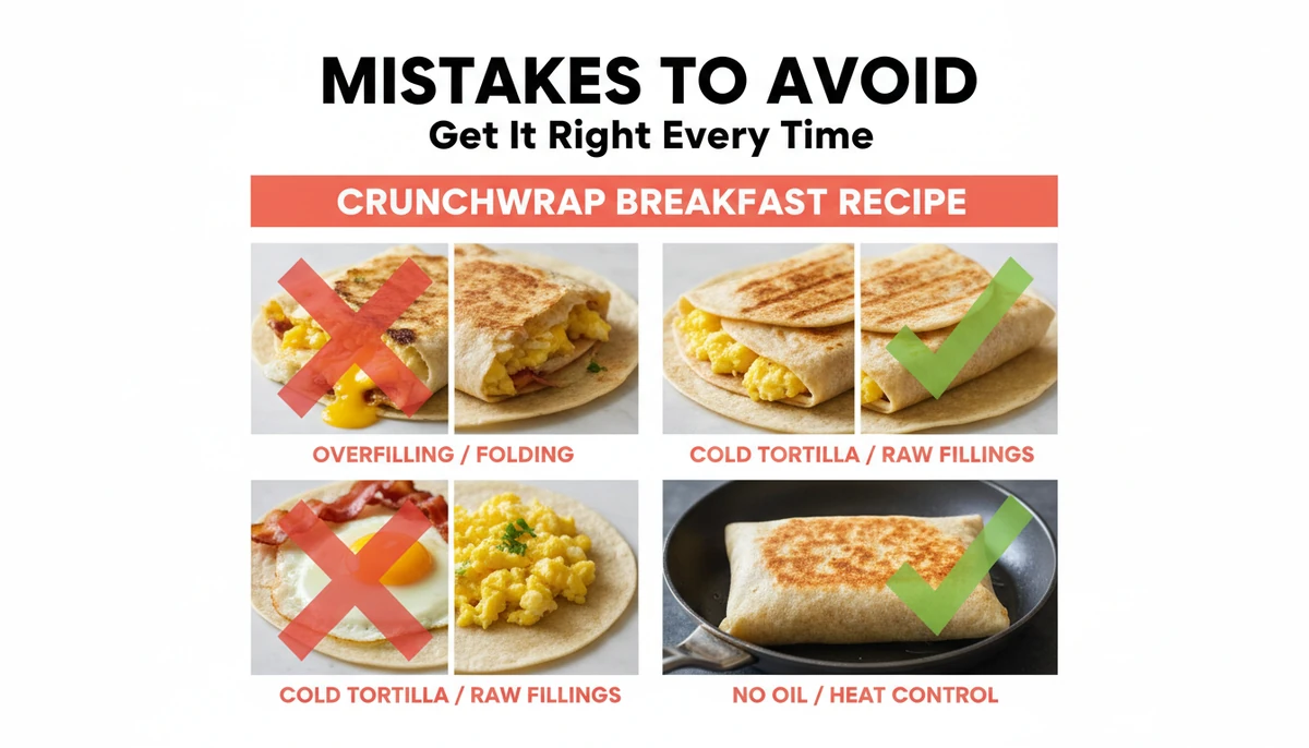 crunchwrap breakfast recipe common mistakes