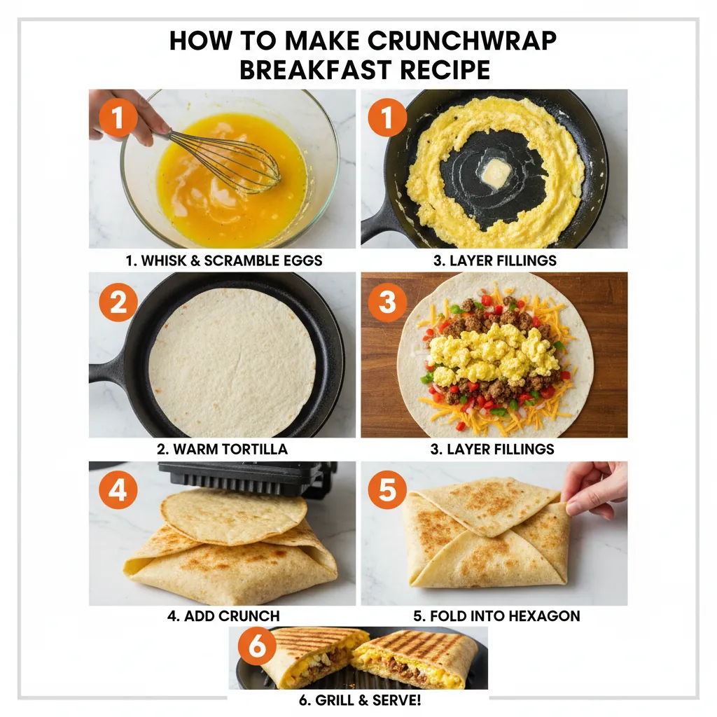 How to make crunchwrap breakfast recipe