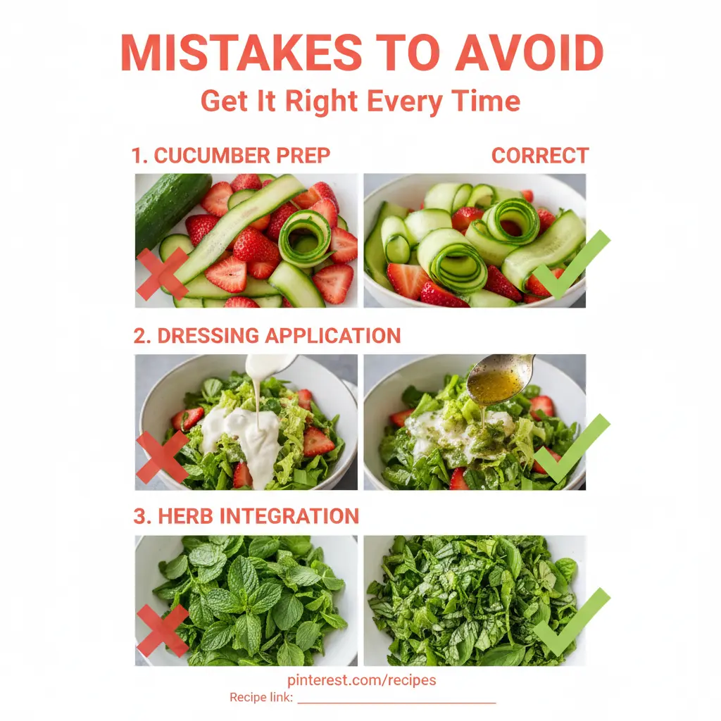 cucumber strawberry salad recipe common mistakes