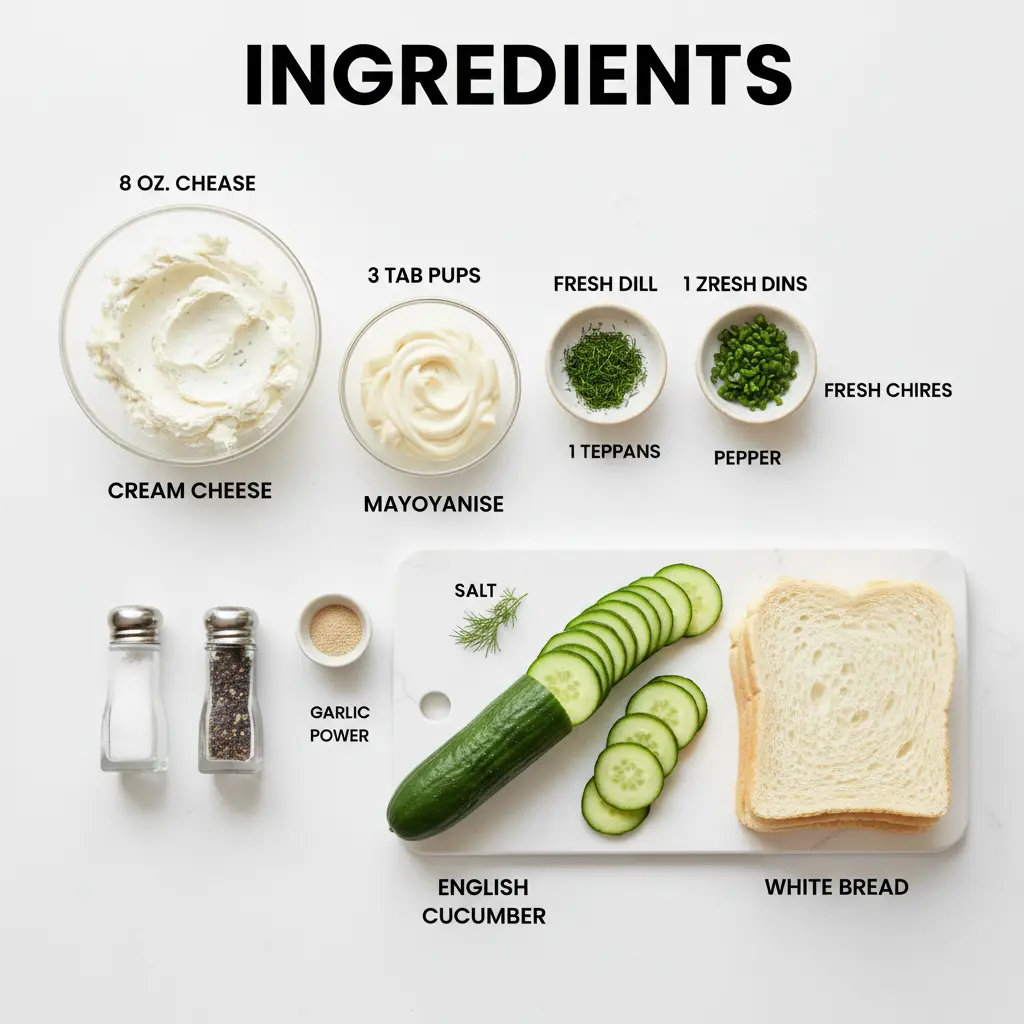 cucumber tea sandwiches recipe ingredients