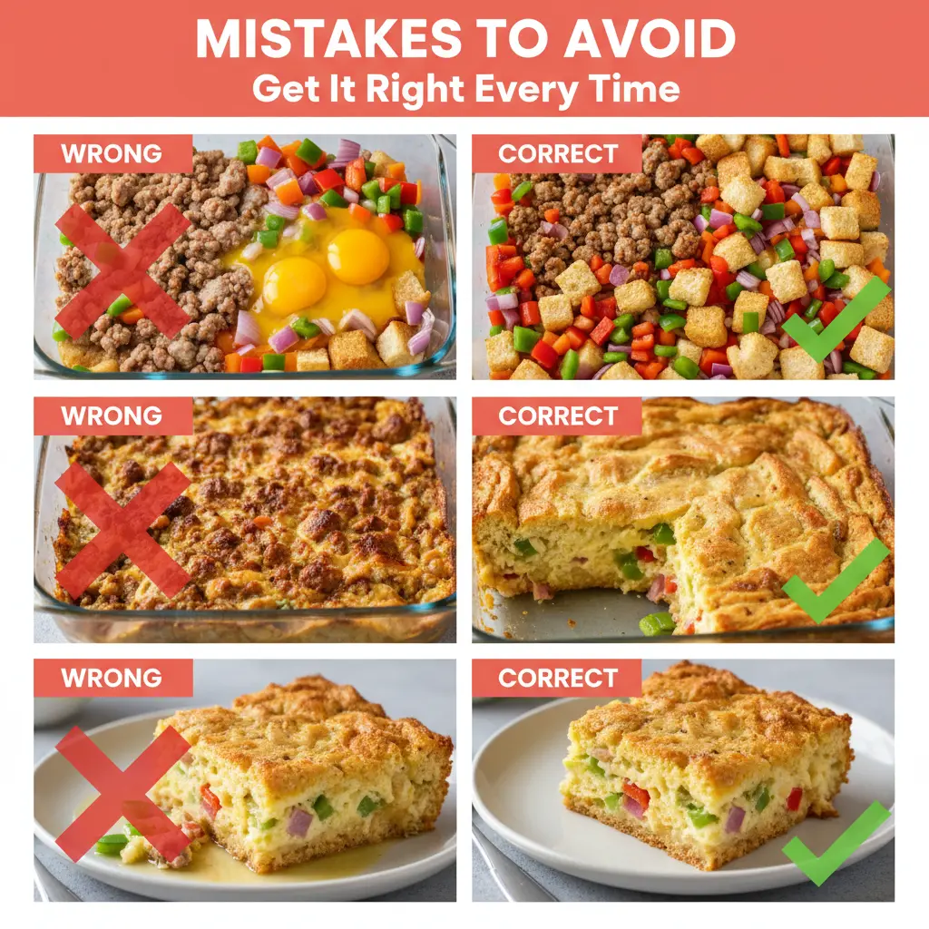 easy breakfast casserole common mistakes