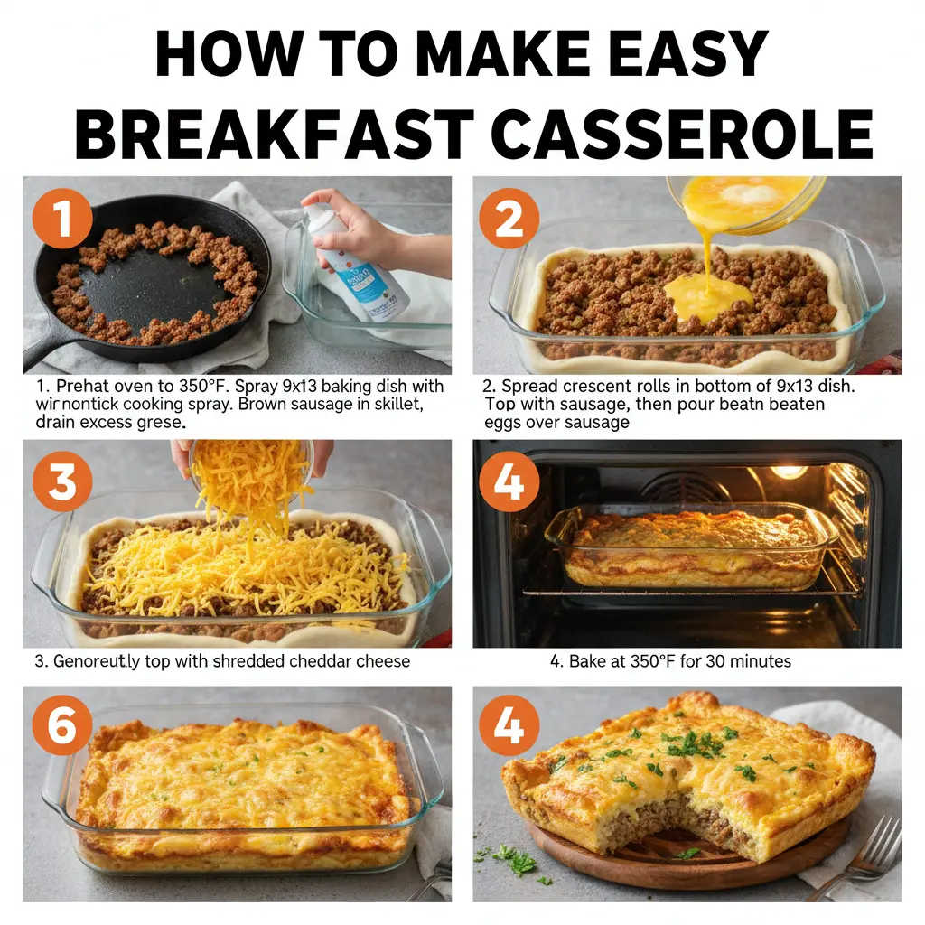 How to make easy breakfast casserole