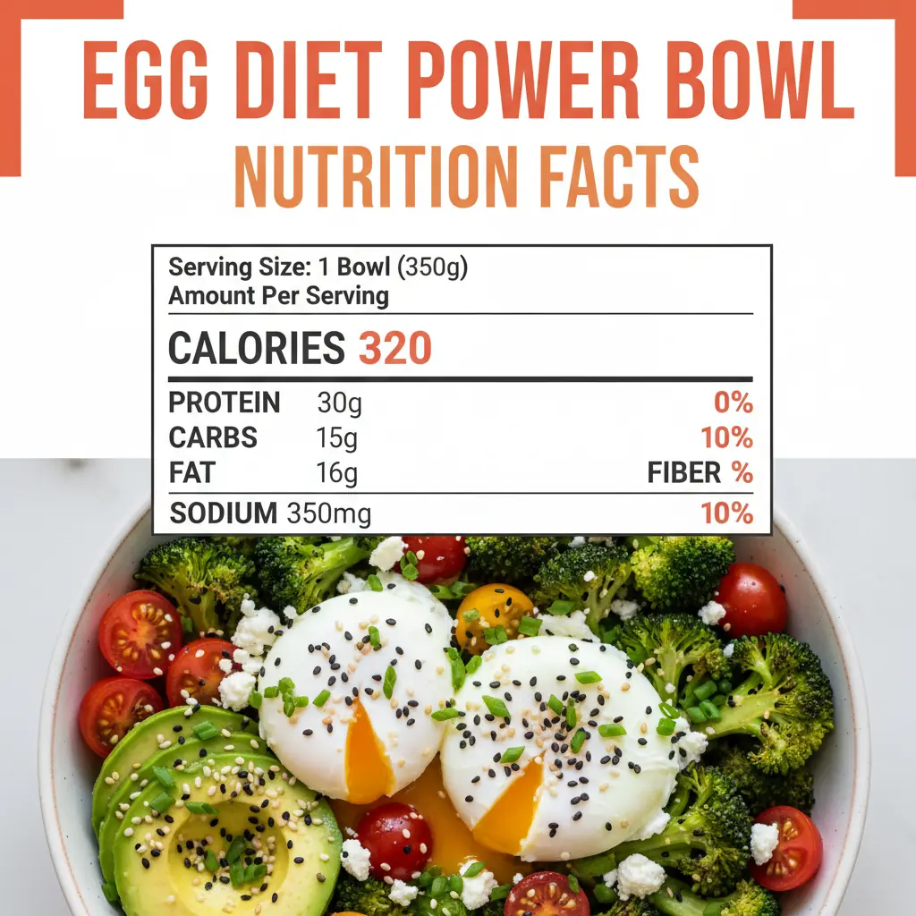 egg diet recipe nutritional information