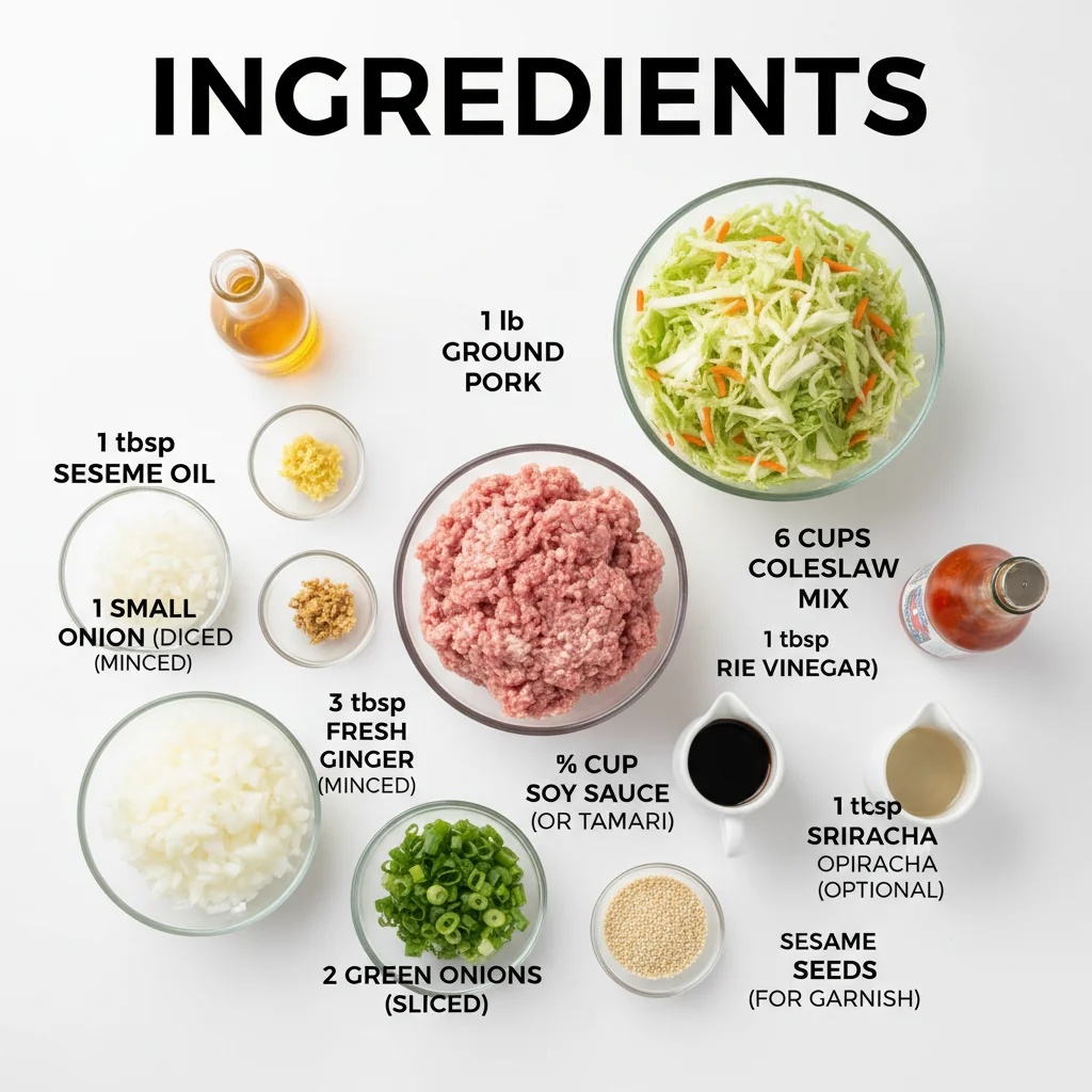 egg roll in a bowl recipe ingredients