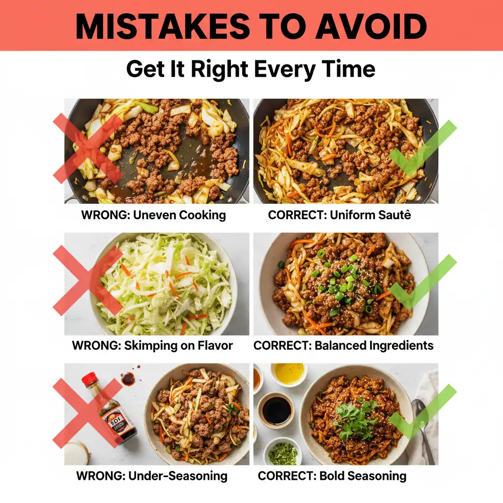 egg roll in a bowl recipe common mistakes