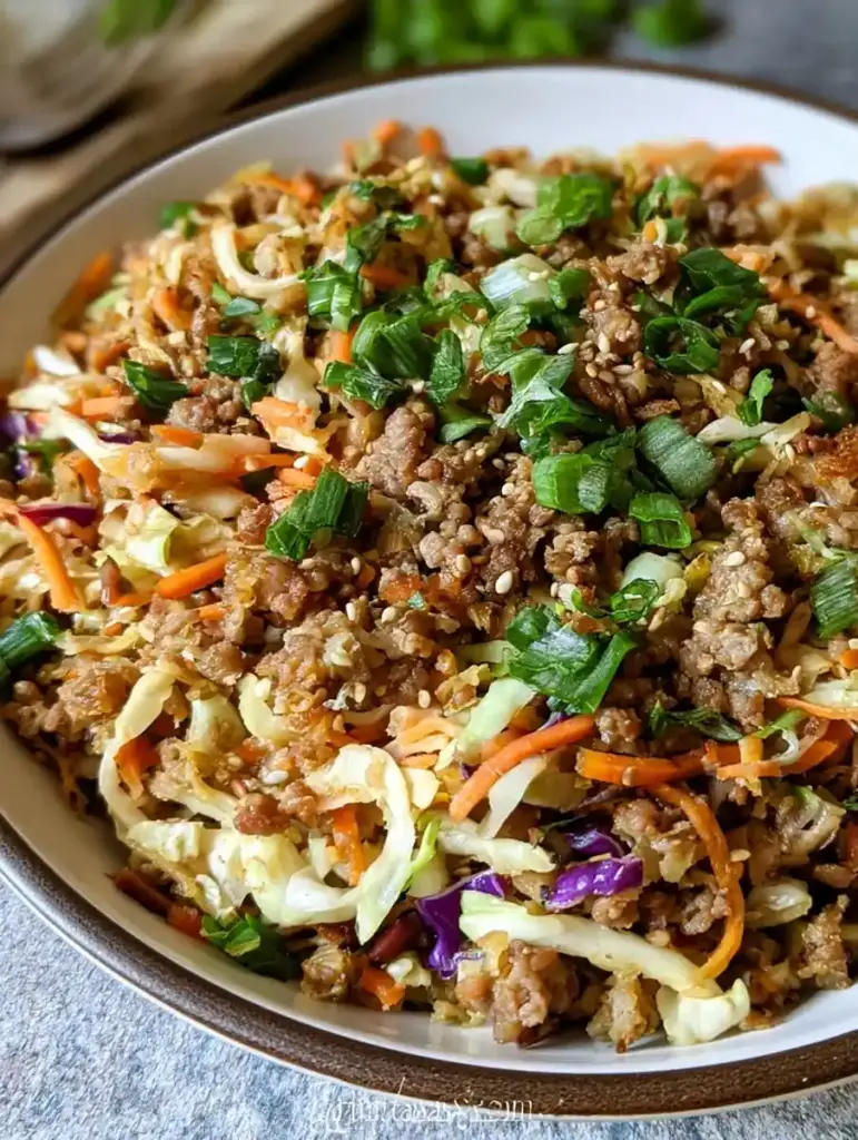 egg roll in a bowl recipe recipeCard1