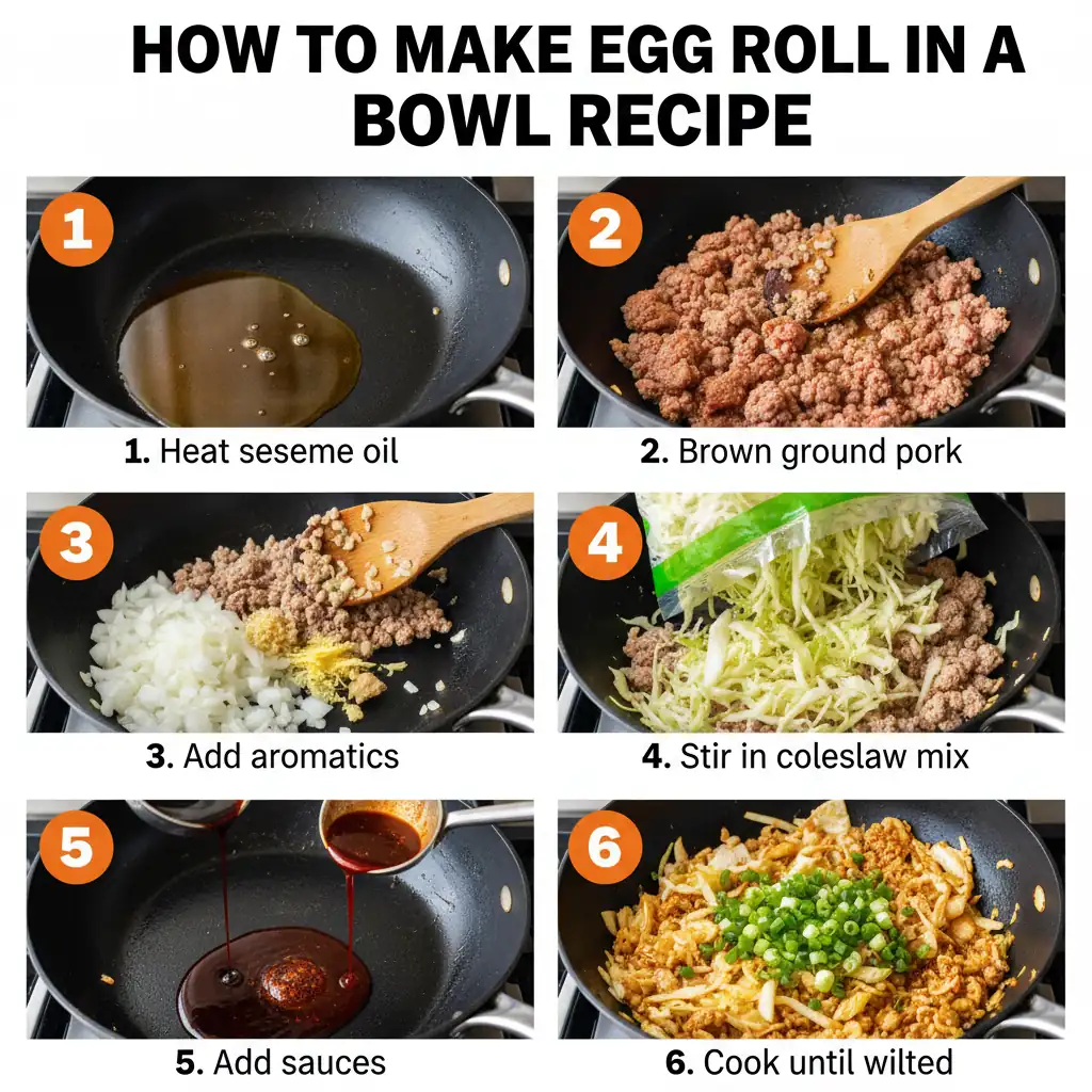How to make egg roll in a bowl recipe