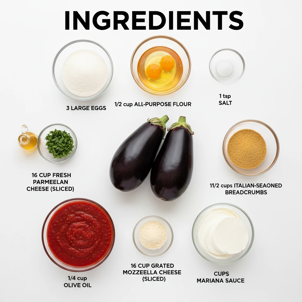 eggplant parmesan recipe ingredients