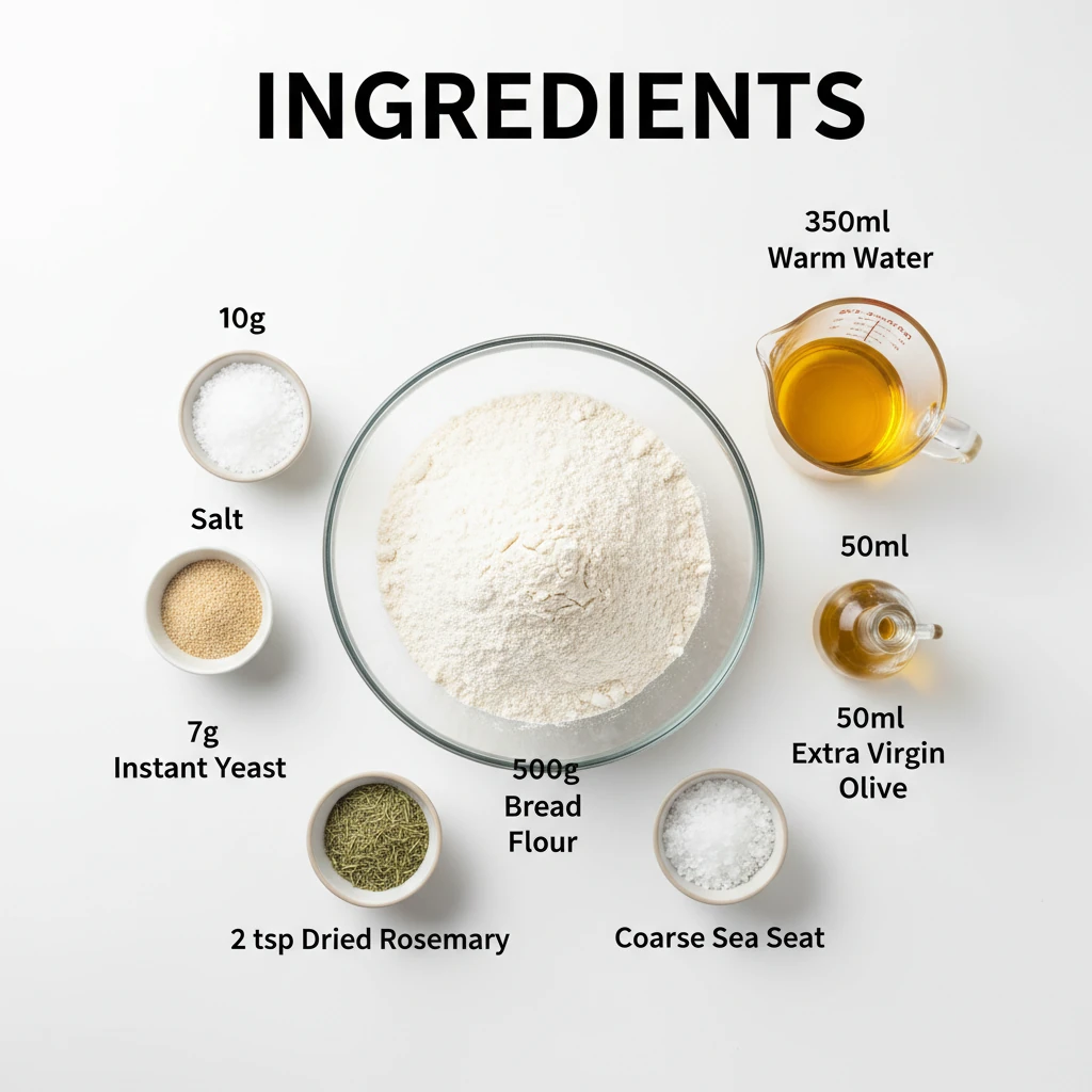focaccia bread recipe ingredients