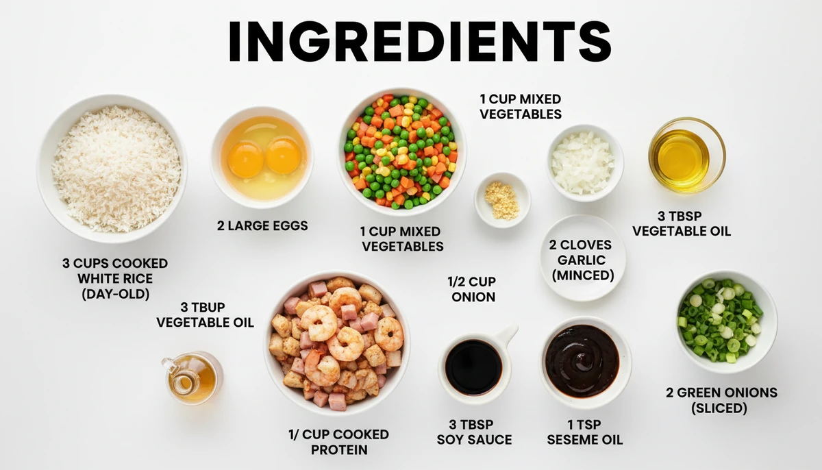 fried rice recipe ingredients