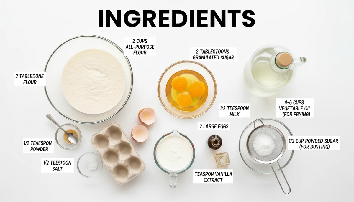 funnel cake recipe ingredients