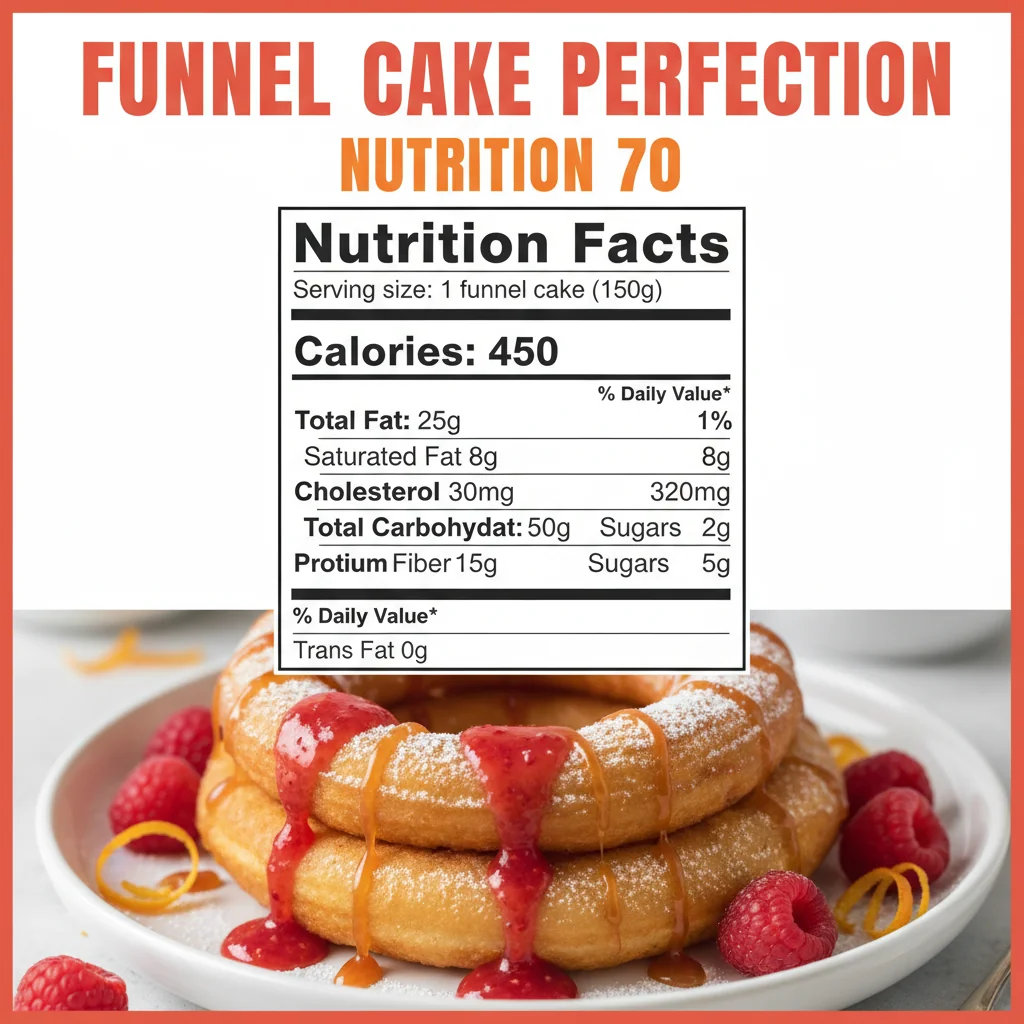 funnel cake recipe nutritional information