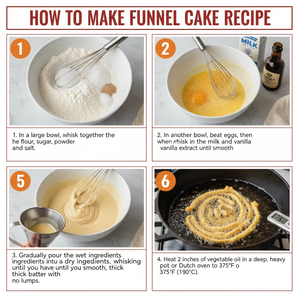 How to make funnel cake recipe