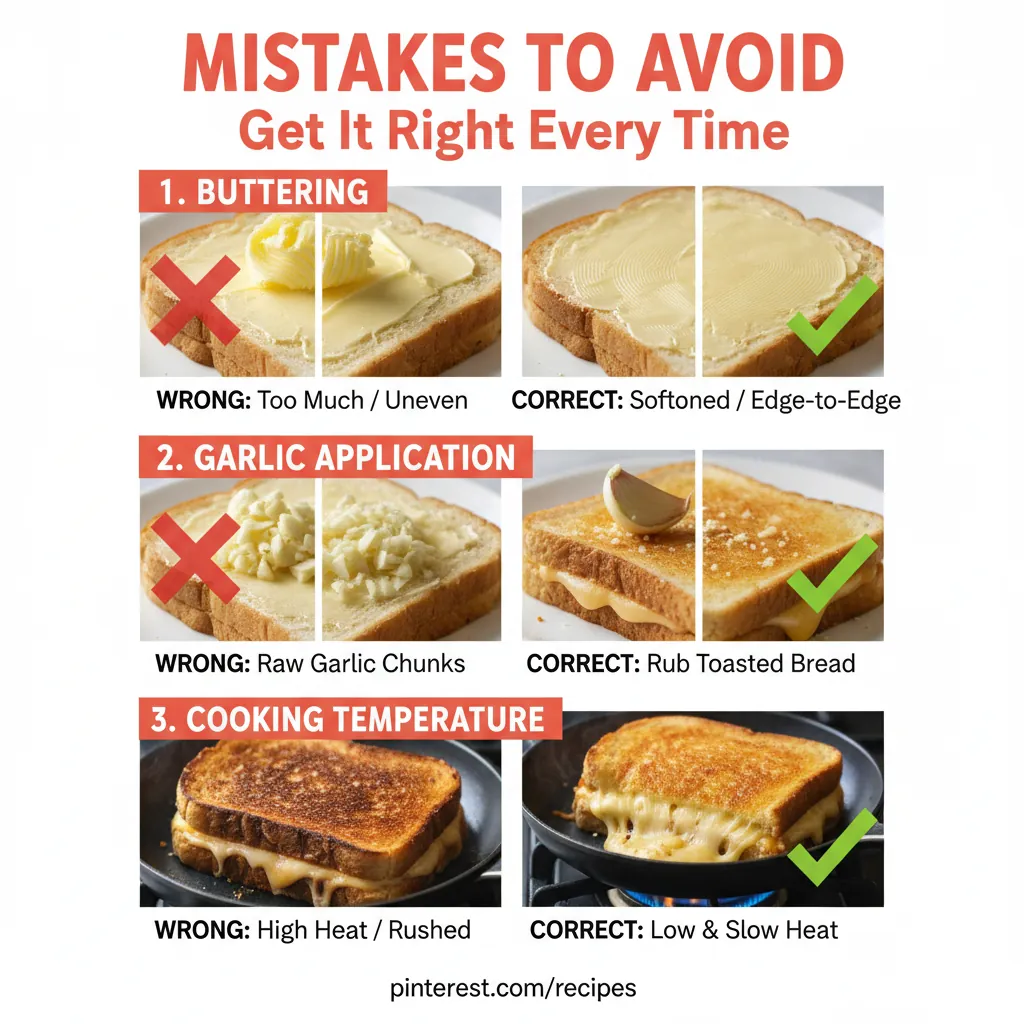 garlic bread grilled cheese recipe common mistakes