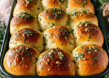 garlic butter dinner rolls recipe featured