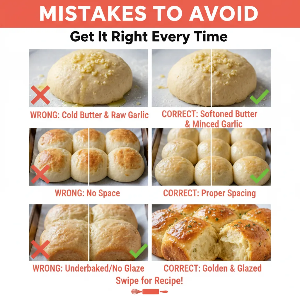 garlic butter dinner rolls recipe common mistakes