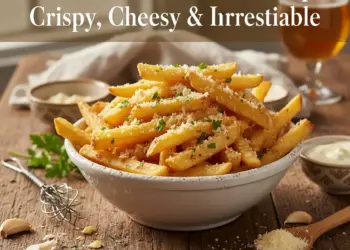 garlic parmesan fries recipe featured