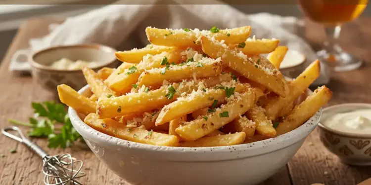 garlic parmesan fries recipe featured