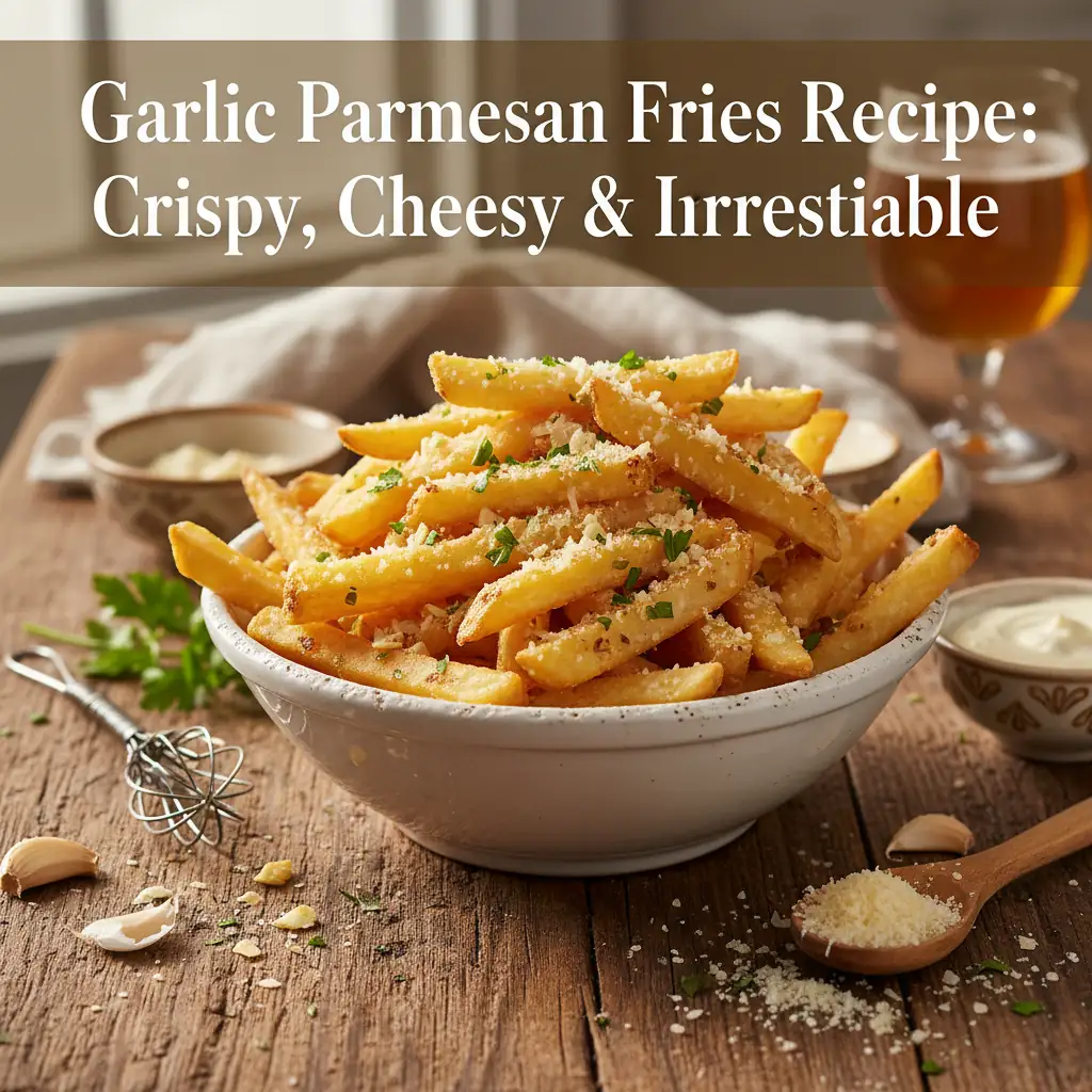 garlic parmesan fries recipe featured