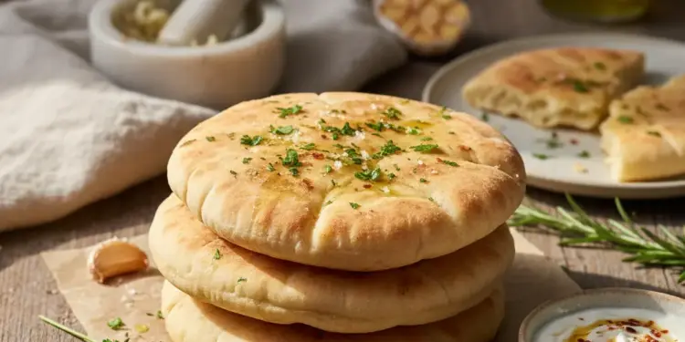 garlic pita bread recipe featured